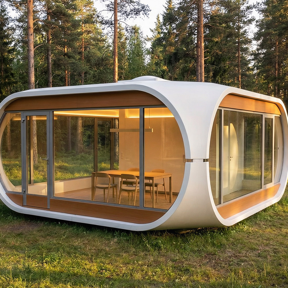 Viên nang Apple Cabin một lớp có thể tháo rời có hình dạng không đều