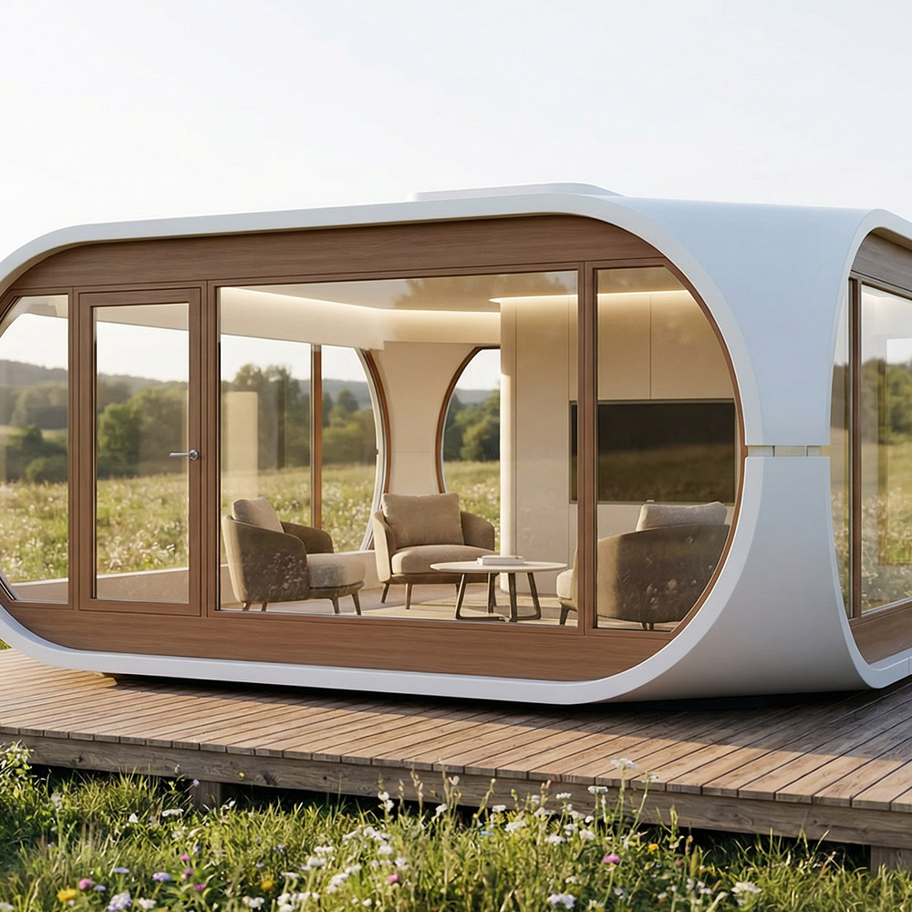 Viên nang Apple Cabin một lớp có thể tháo rời có hình dạng không đều