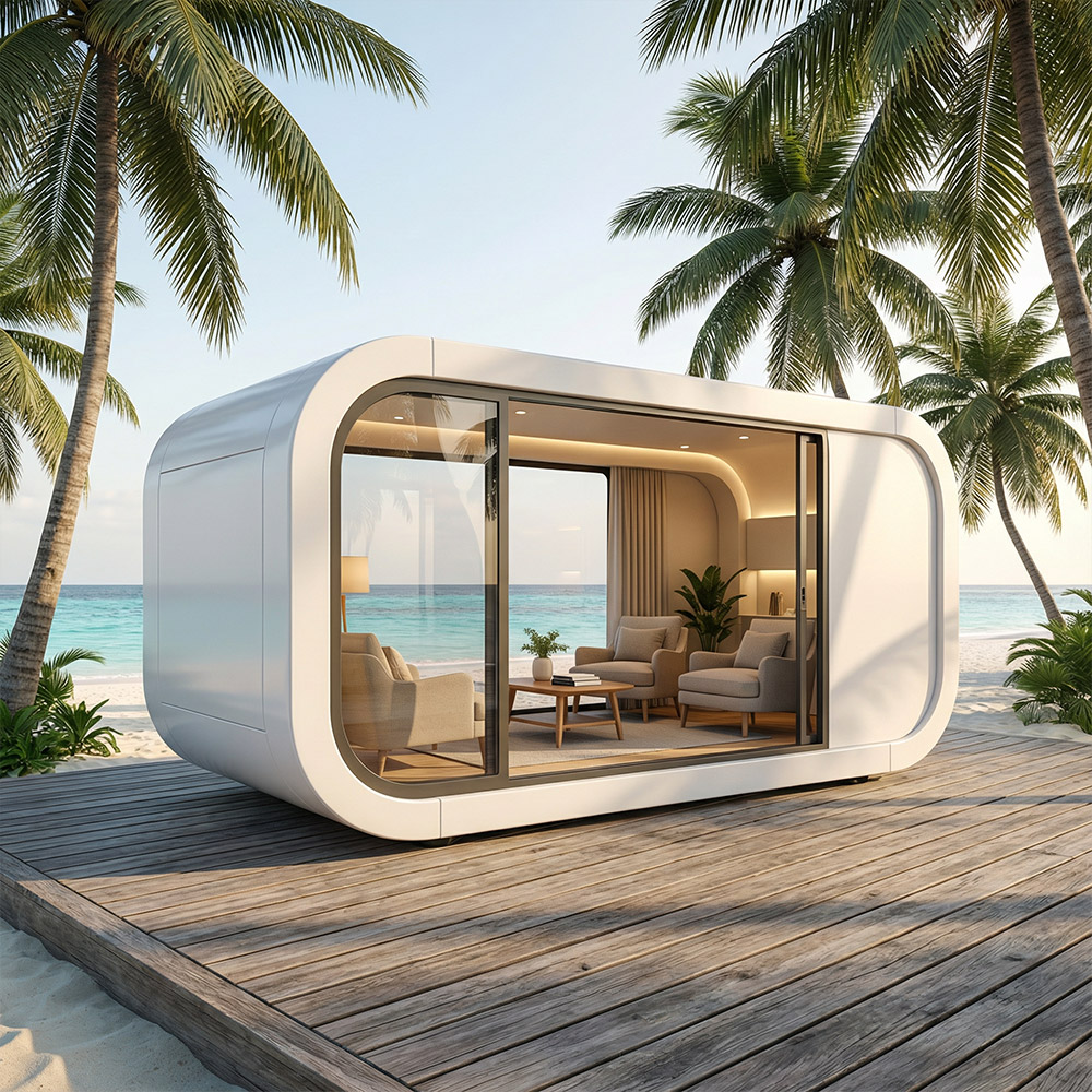Viên nang Apple Cabin một lớp có thể tháo rời có hình dạng không đều