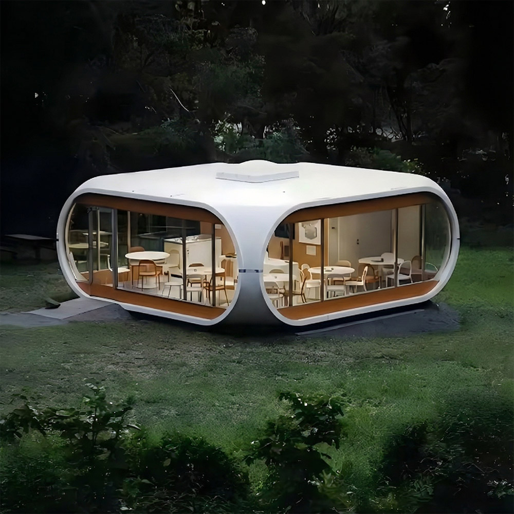 Viên nang Apple Cabin một lớp có thể tháo rời có hình dạng không đều