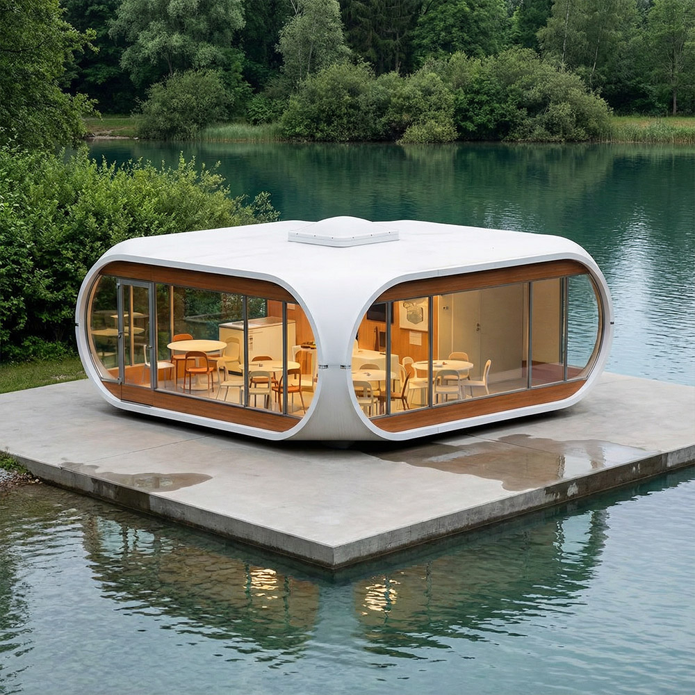 Viên nang Apple Cabin một lớp có thể tháo rời có hình dạng không đều