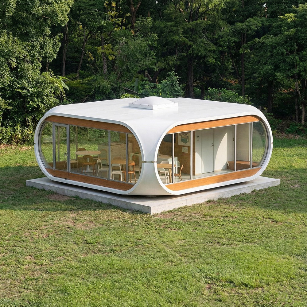 Viên nang Apple Cabin một lớp có thể tháo rời có hình dạng không đều