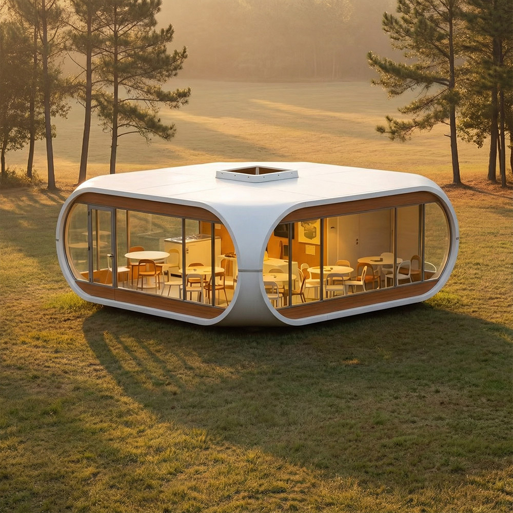 Viên nang Apple Cabin một lớp có thể tháo rời có hình dạng không đều