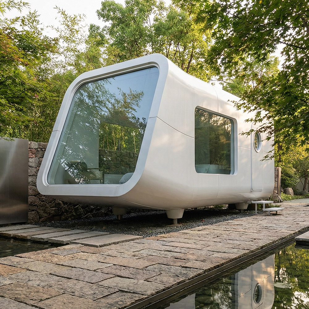 Viên nang Apple Cabin một lớp có thể tháo rời có hình dạng không đều