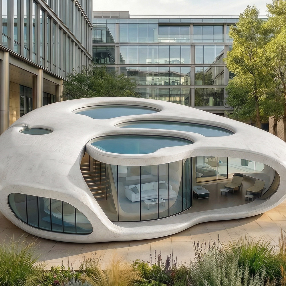 Viên nang Apple Cabin một lớp có thể tháo rời có hình dạng không đều