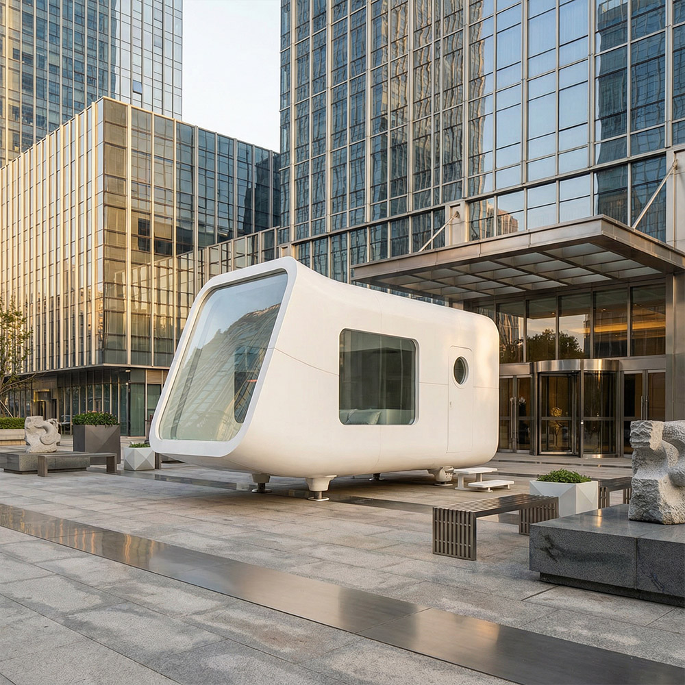 Viên nang Apple Cabin một lớp có thể tháo rời có hình dạng không đều