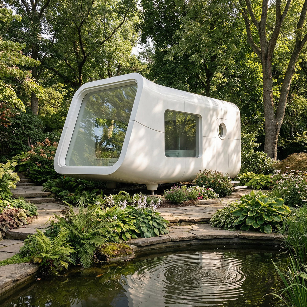 Viên nang Apple Cabin một lớp có thể tháo rời có hình dạng không đều