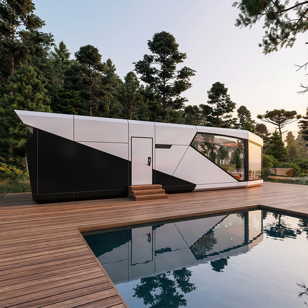 Viên nang Apple Cabin một lớp có thể tháo rời có hình dạng không đều