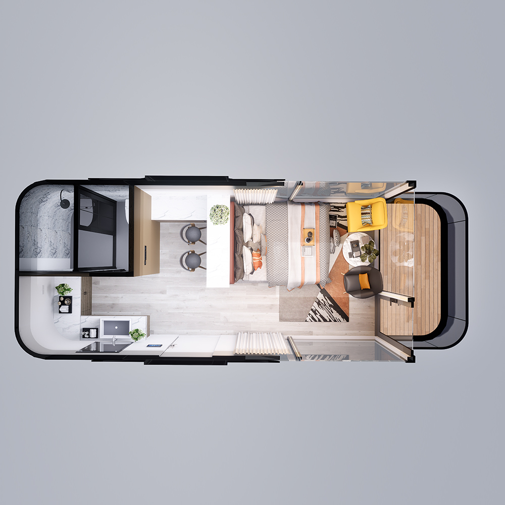 Ngôi nhà mô-đun thông minh Prefab tiêu chuẩn S3