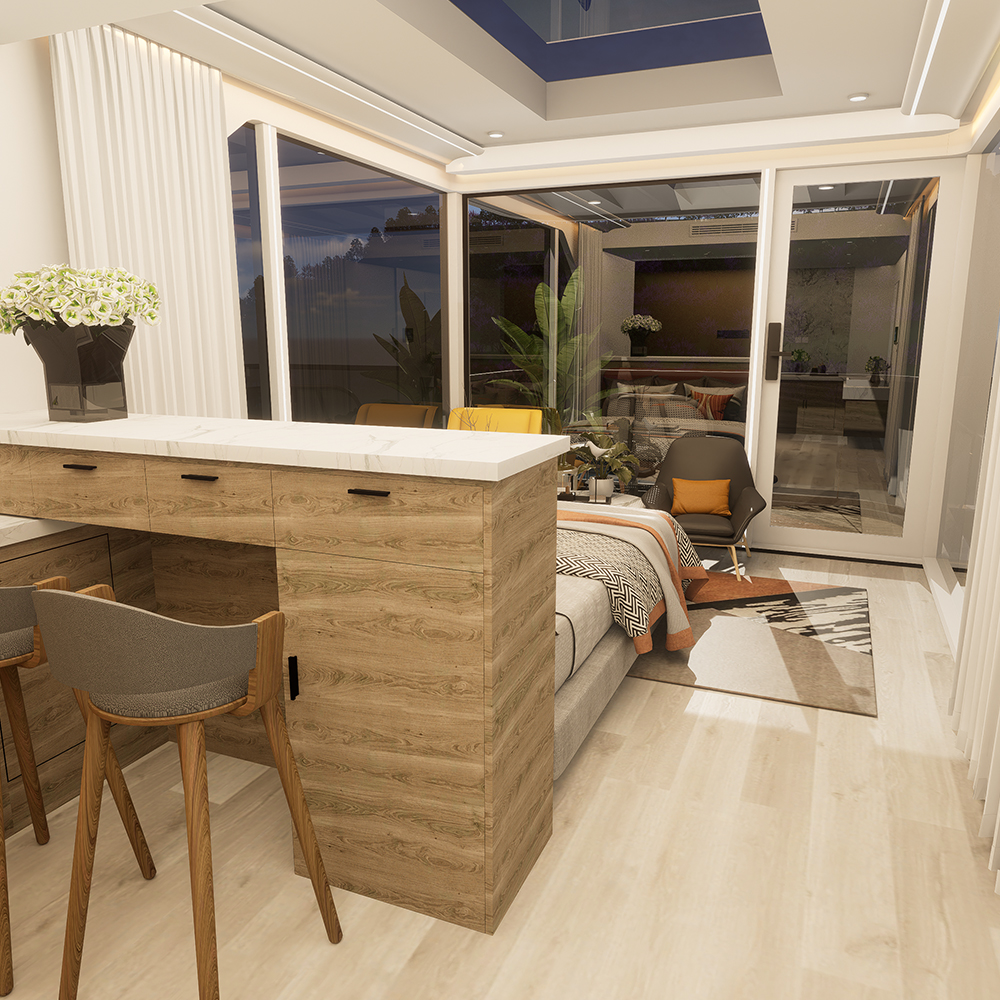 Ngôi nhà mô-đun thông minh Prefab tiêu chuẩn S3